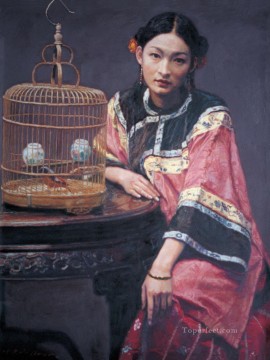 中国 Painting - zg053cD177 中国の画家チェン・イーフェイ